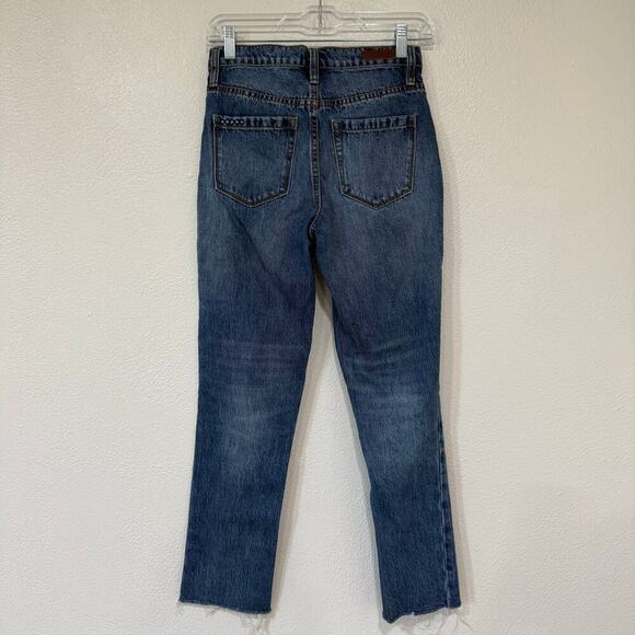 BLANKNYC The Madison Crop High Rise Crop Jeans Medium Wash Denim Size 24 - Picture 4 of 8